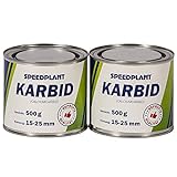 SPEEDPLANT Karbid 1kg (2X 500g) - Carbid Kabit Kabitt karbitt Karbit Karbid Große Feste Steine Körnung 15-25mm - 2 Dosen