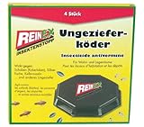 Axisis GmbH REINEX 4er Pack Ungezieferdose Köderdose Ungeziefergift Kakerlaken Silberfisch